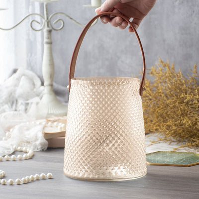 Allure Bag Shaped Hanging Vase Vases June Trading Latte Beige  