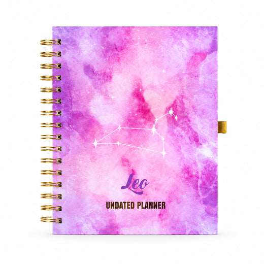 Undated Yearly Planner - Leo + Ultimate Sticker Book
