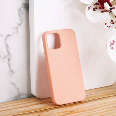 Colour Drop Silicone iPhone 12 & 12 Pro Case iPhone 12 & 12 Pro June Trading Cream Pink  