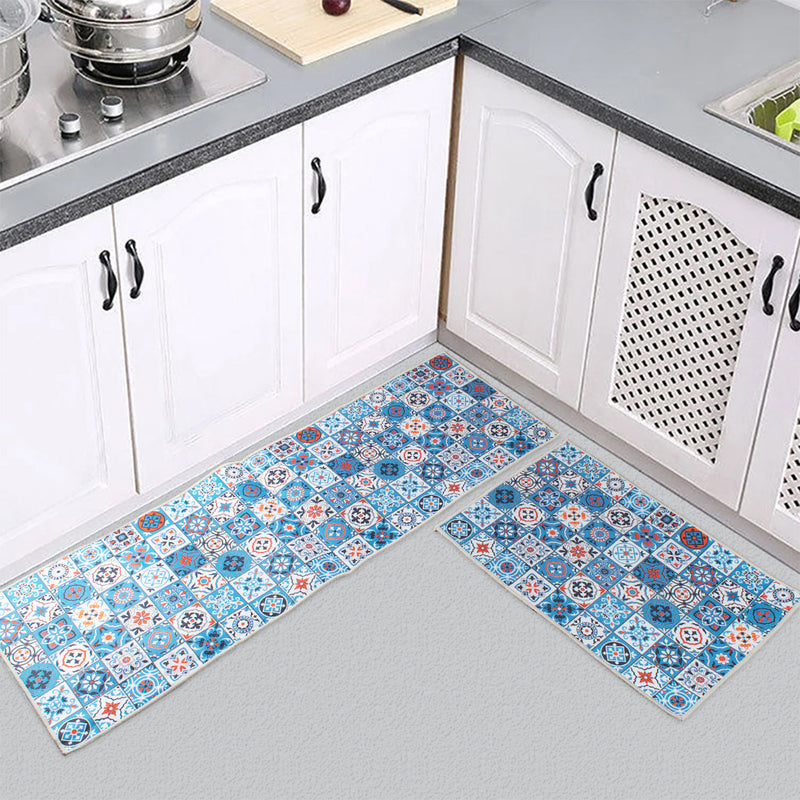 Tunisian Pattern Kitchen Mat (Set of 2)