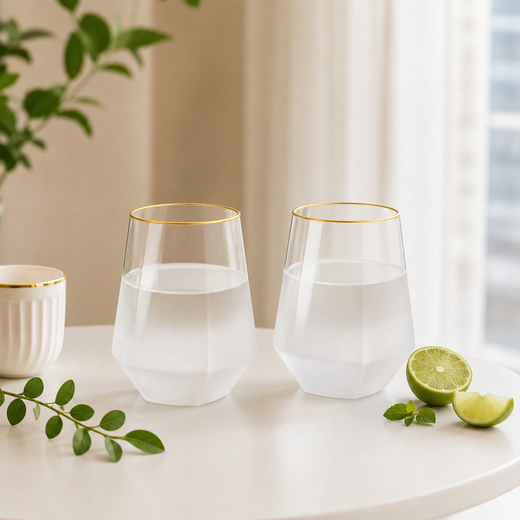 The Sipper's Whisper Frosted Glass (Set of 2)