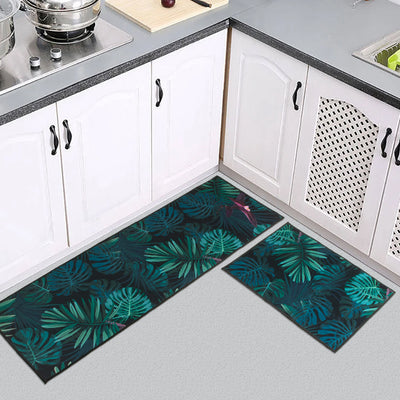 Midnight Tropics Kitchen Mat (Set of 2)