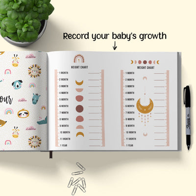 Baby Record Book - Tiny Miracle Baby Record Books June Trading   