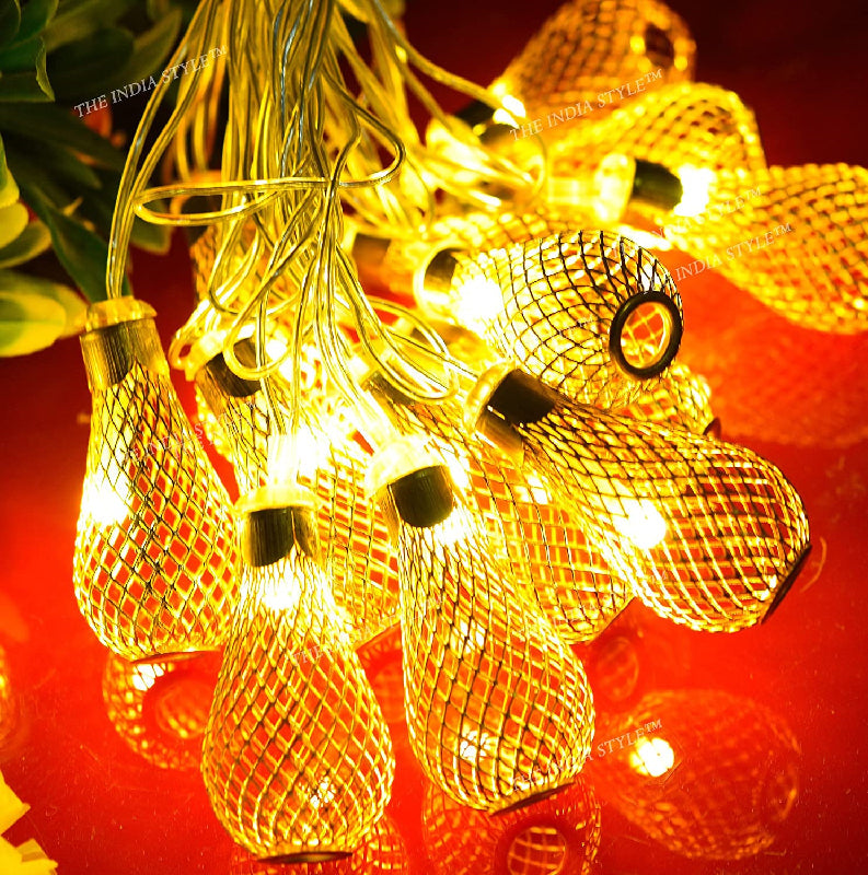 Metal Drop Led String Light LED Lights Coral Tree   