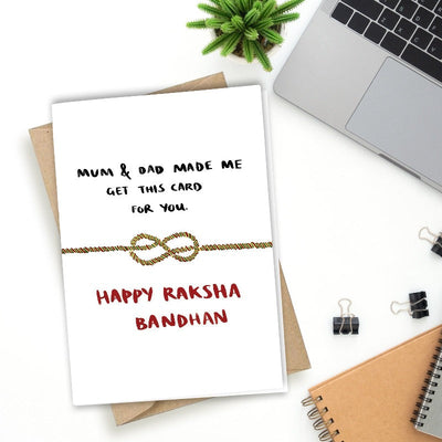 Happy Rakshabandhan - Greeting Card Greeting Card June Trading   