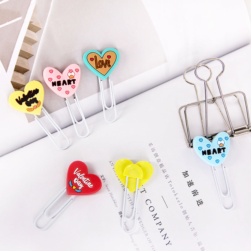 Heart Paper Clips - Assorted (Set Of 3) Paper Clip June Trading   