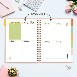 Undated Yearly Planner - Business Is My Cardio Undated Planners June Trading   