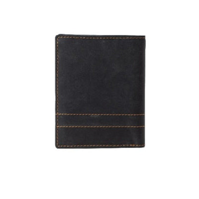 Portlee Leather PDM Note Case Wallet Stitch, Black Wallet Portlee   