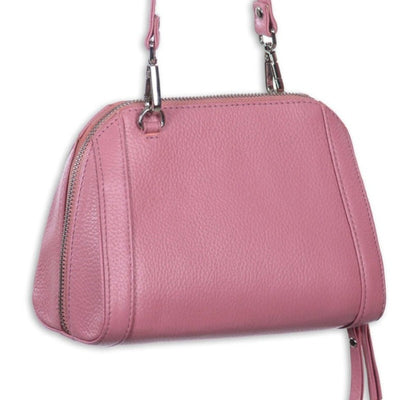 Genuine Leather Women's Casual Sling Bag, Light Pink Women Sling Bag Portlee   