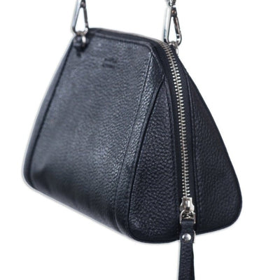 Genuine Leather Women's Casual Sling Bag, Black Women Sling Bag Portlee   