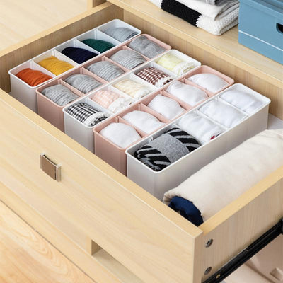 Small Storage Tray With Divider (Set of 3)