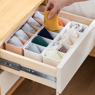 Small Storage Tray With Divider (Set of 3)