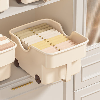 Multi-Purpose Basket With Wheels Long Type (Set Of 2)