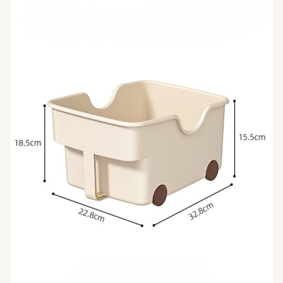 Multi-Purpose Basket With Wheels Long Type (Set Of 2)
