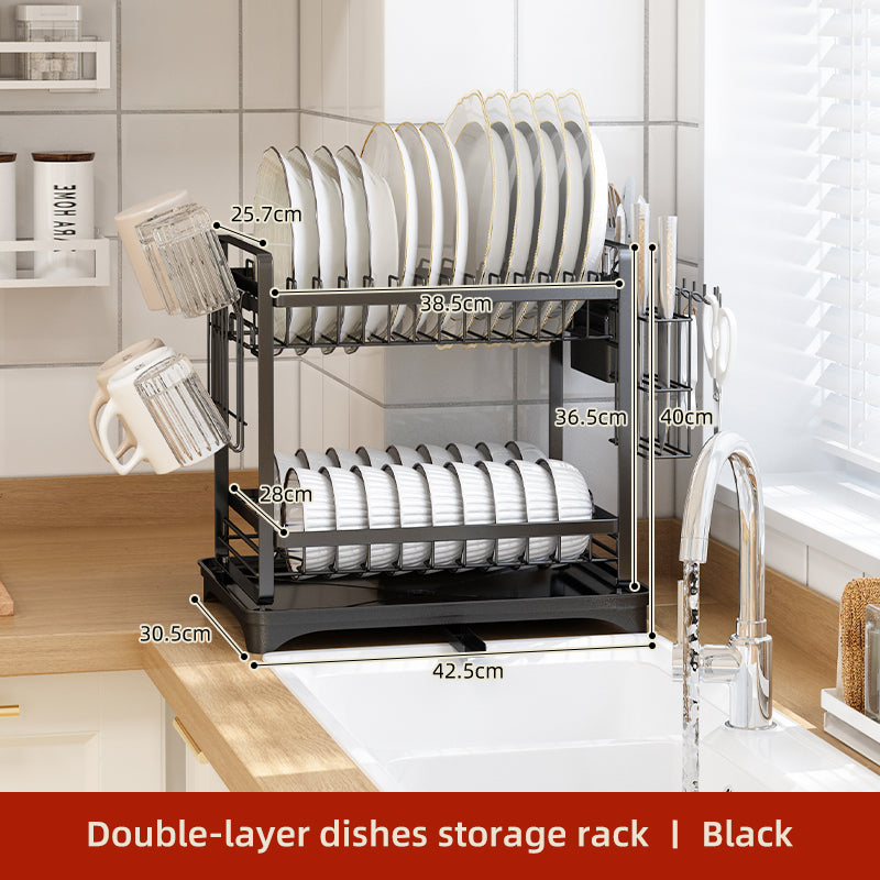 Dual Deck Dish Rack