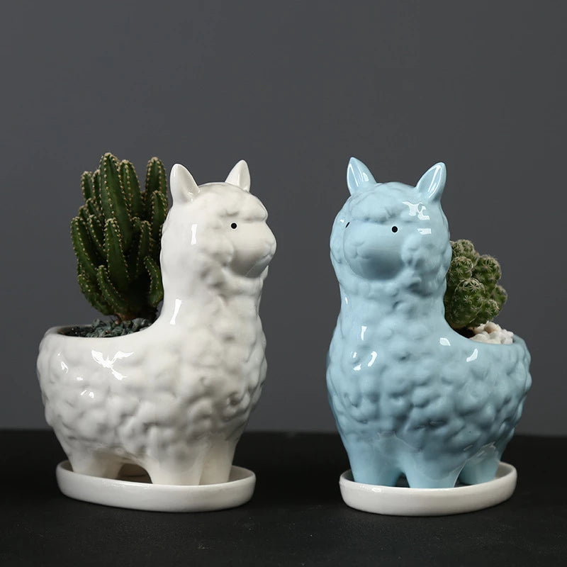 Llama Ceramic Pot For Plants Planters June Trading   