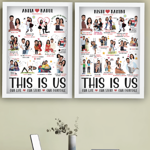 Couple Story (Timeline) Artwork Frame (Personalized) Personalized Gifts VJ Impressions   