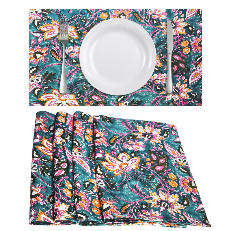 Sirevest Tropical Bloom Luxe Table Runner Set | 5 Pcs