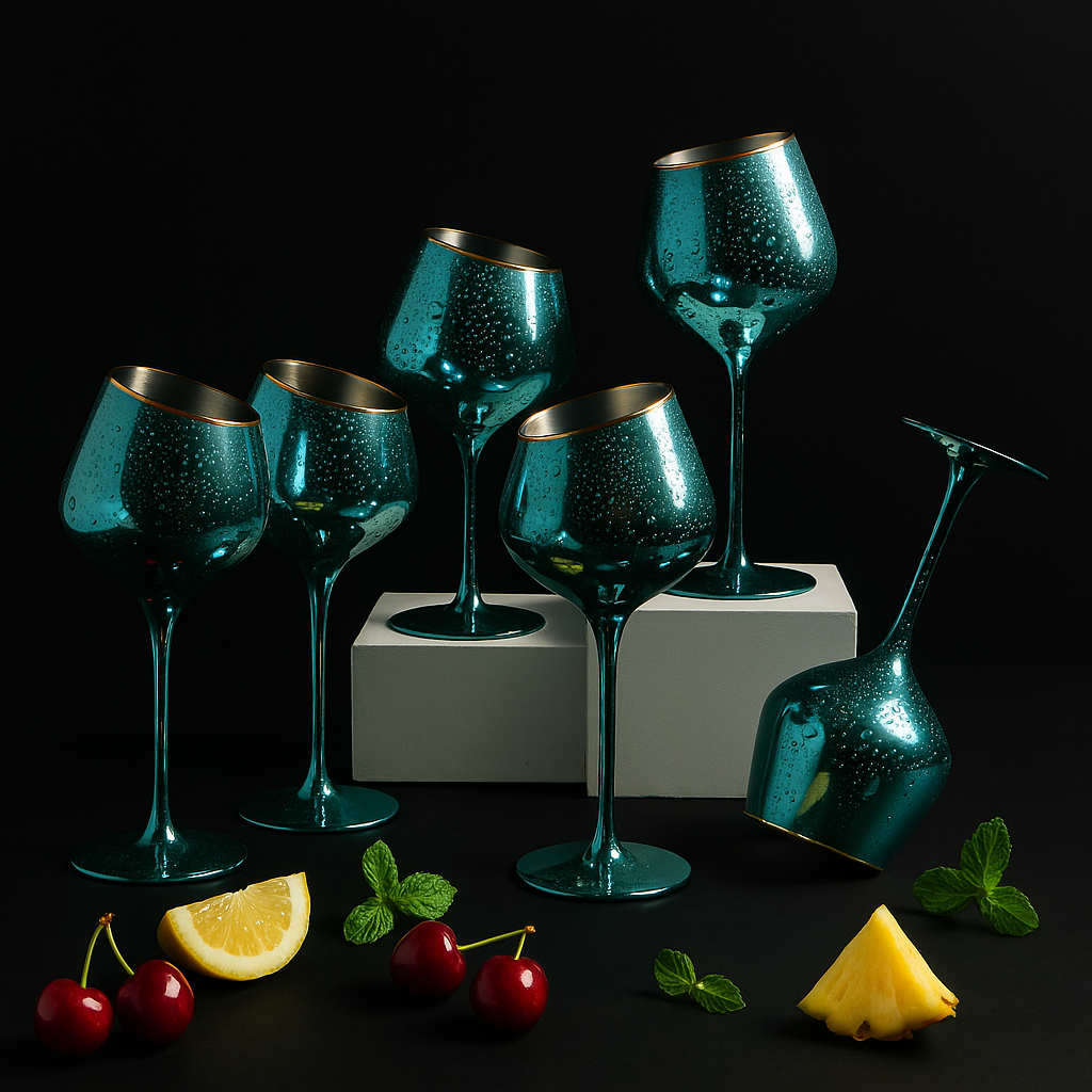 Sterling Aqua Echo Wine Glass