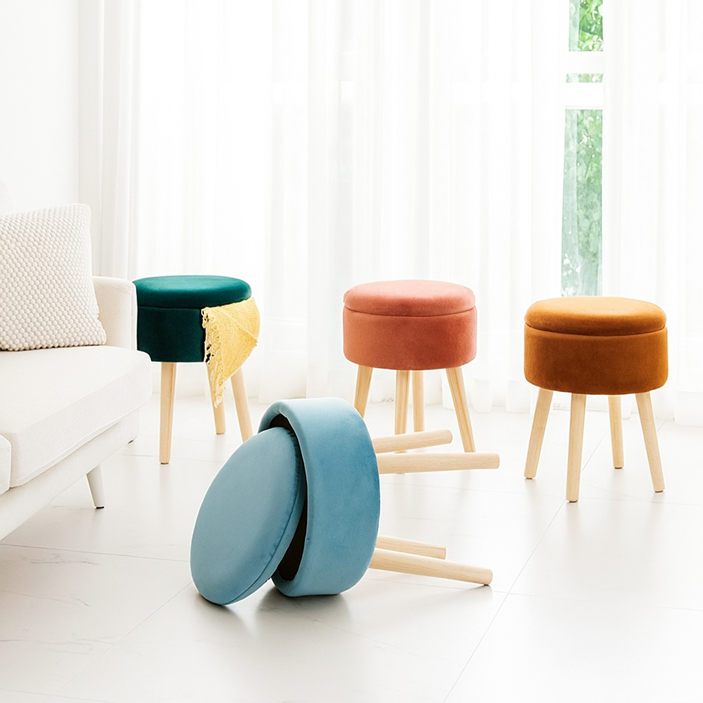 Adriaan Storage Vanity Ottoman