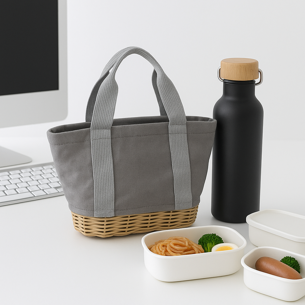 WickerBase Insulated Lunch Bag Tote