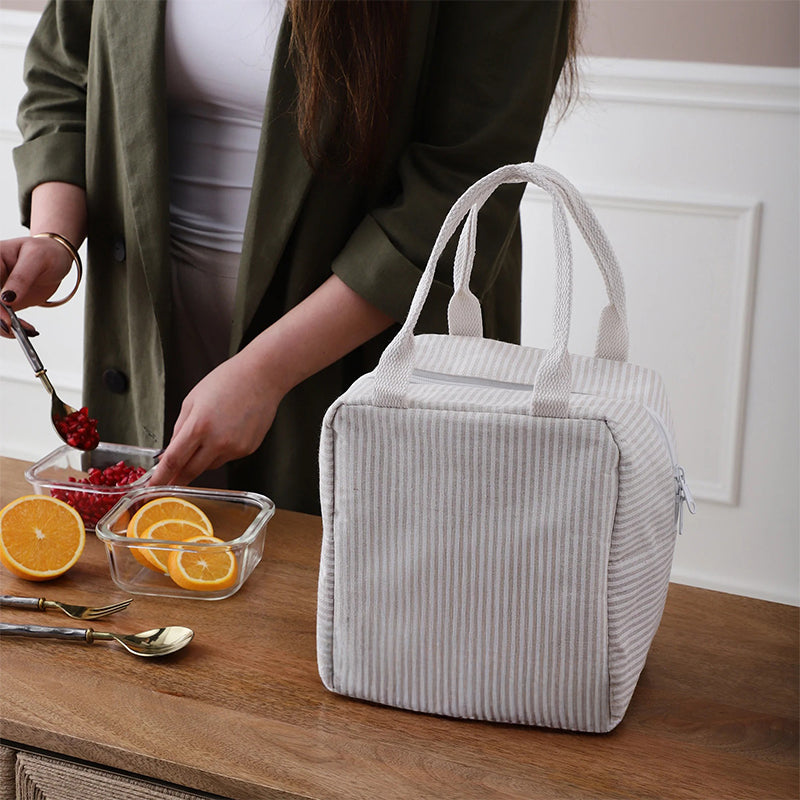 Everyday Stripe Insulated Lunch Tote