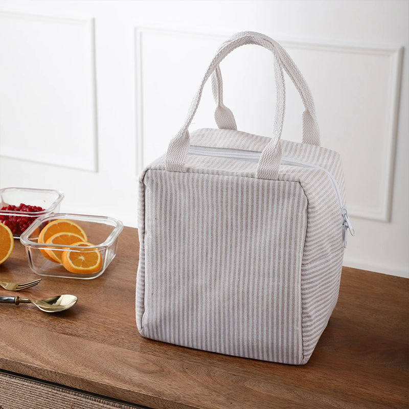 Everyday Stripe Insulated Lunch Tote