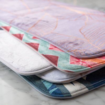 Decorative Feathers Print Soft Feel Long Mat Runner Long Mats June Trading   