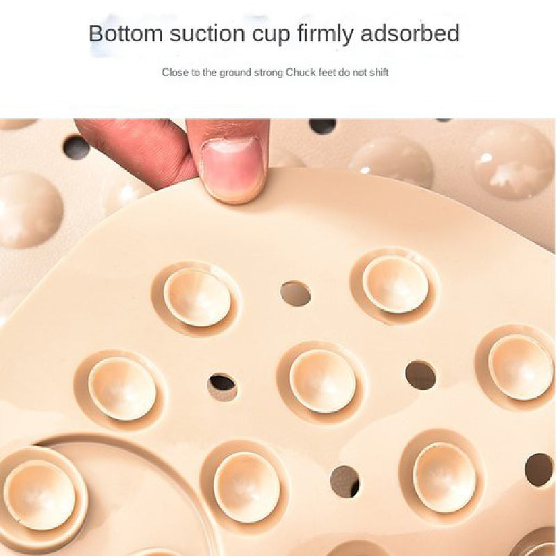 Tea Green Nonslip Foot Massager & Exfoliator Shower Mat Shower Mats June Trading   