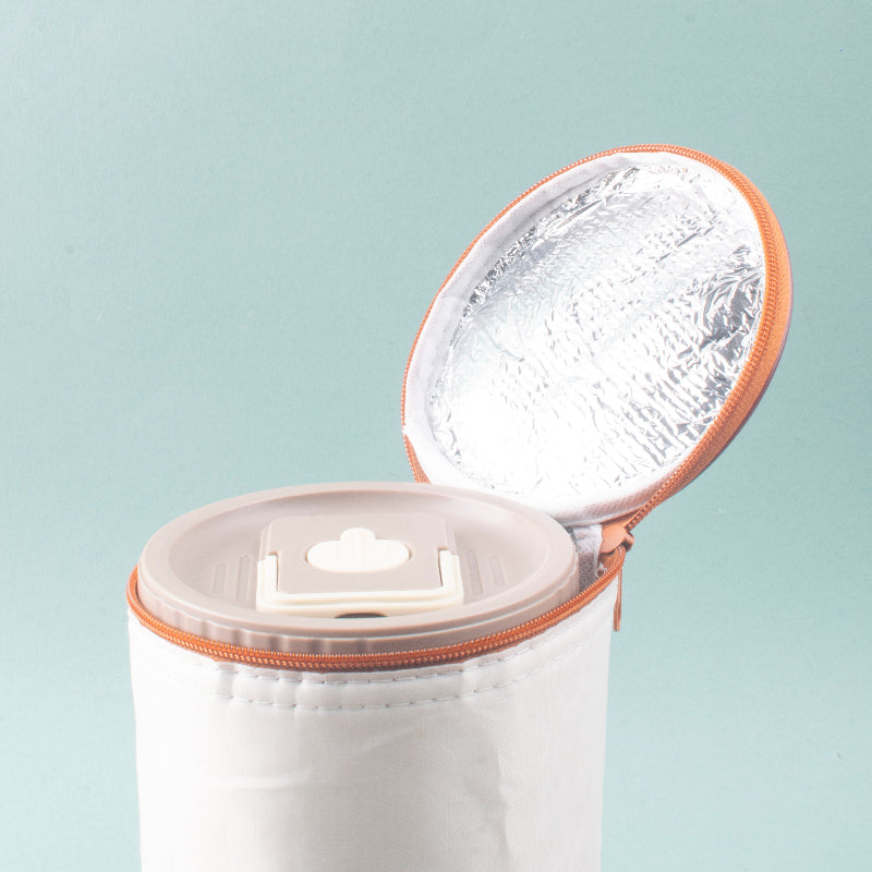 Modern Bento Lunch Kit with Thermal Pouch & Airtight Lid