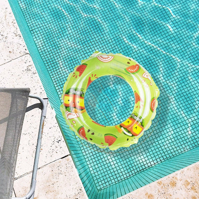 Mr. Watermelon Inflatable Swim Ring For Kids Swimming Tubes ERL   