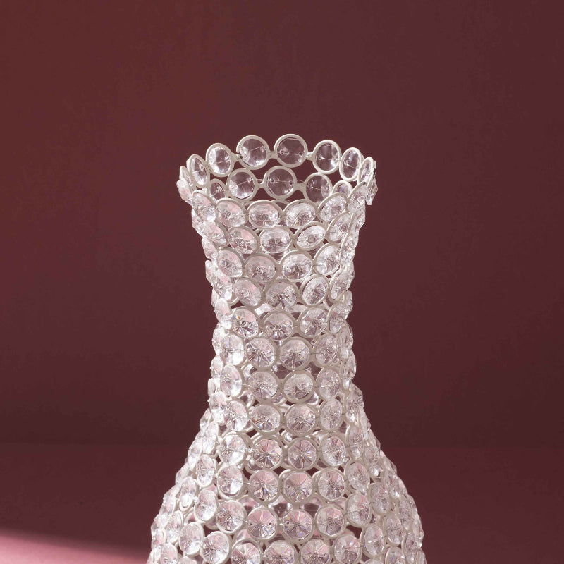 Radiant Crystal Bloom Showpiece (Pristine-White)