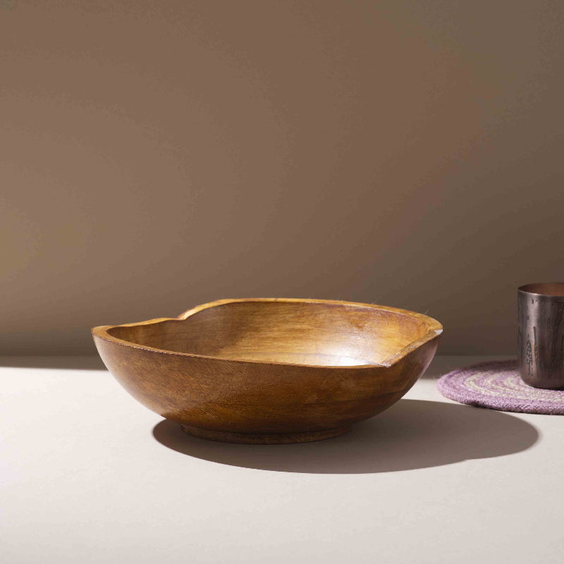 Elegant Curved Wooden Bowl