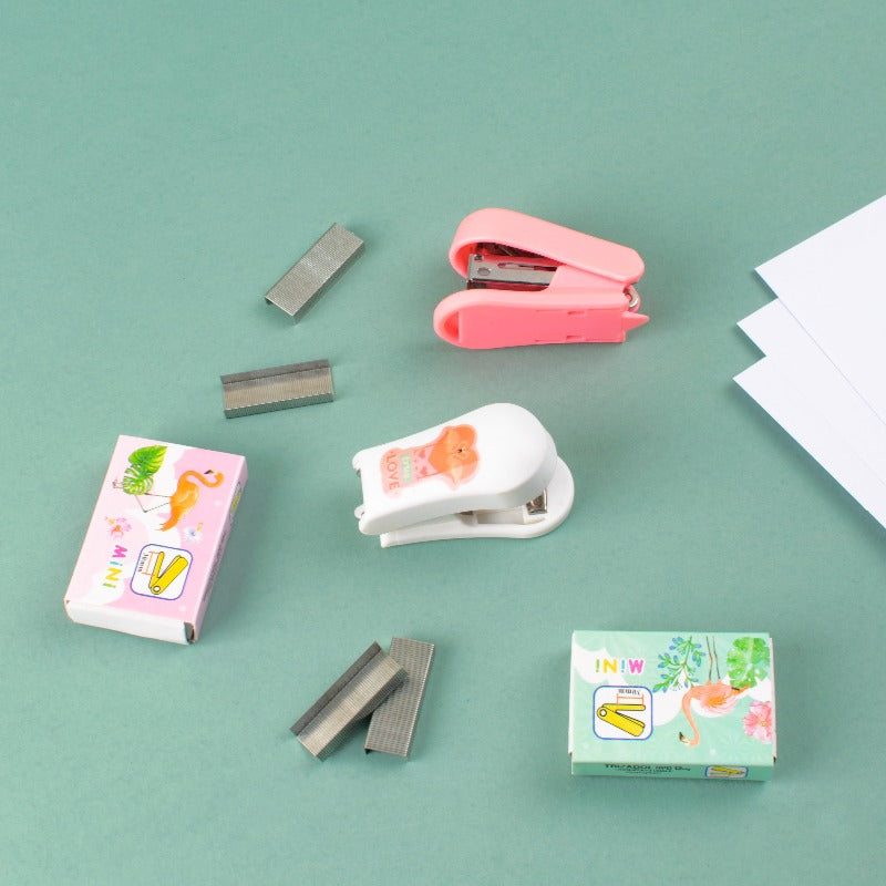 Kawaii Animal Mini Stapler Set