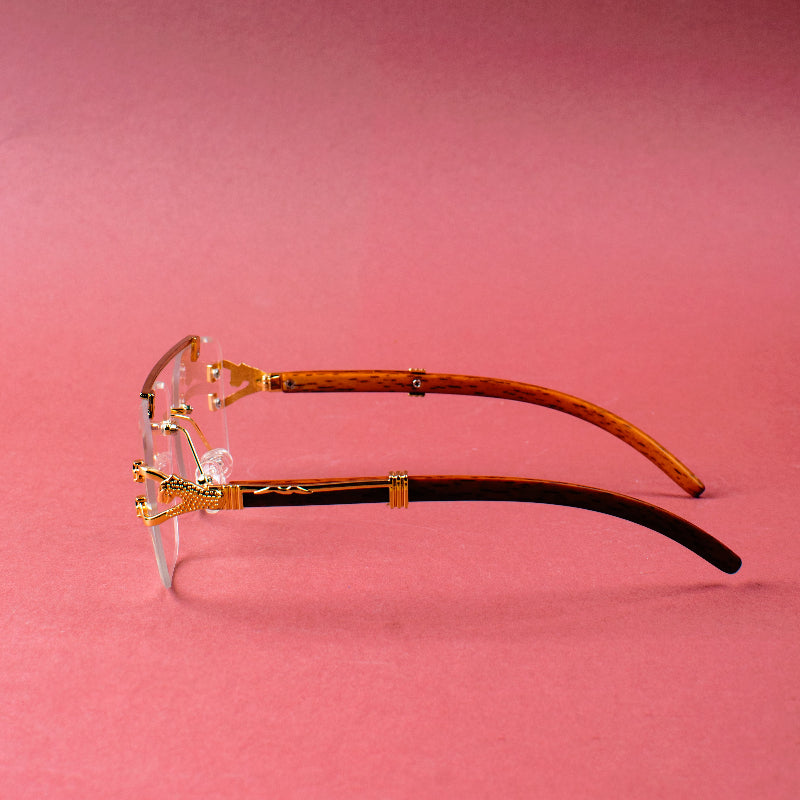 Aurora Gold Rimless Sunglasses