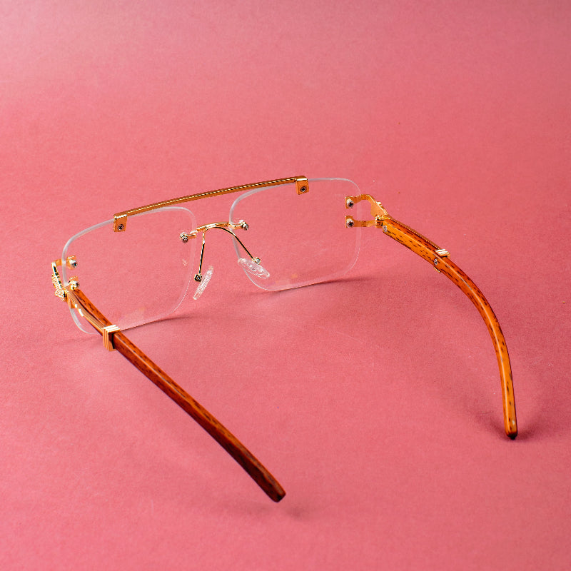 Aurora Gold Rimless Sunglasses