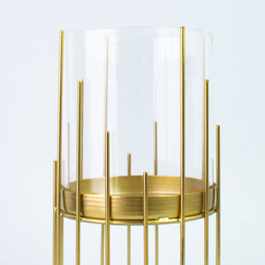 Venus Golden Metal Candle Holder Candle Holders The June Shop   