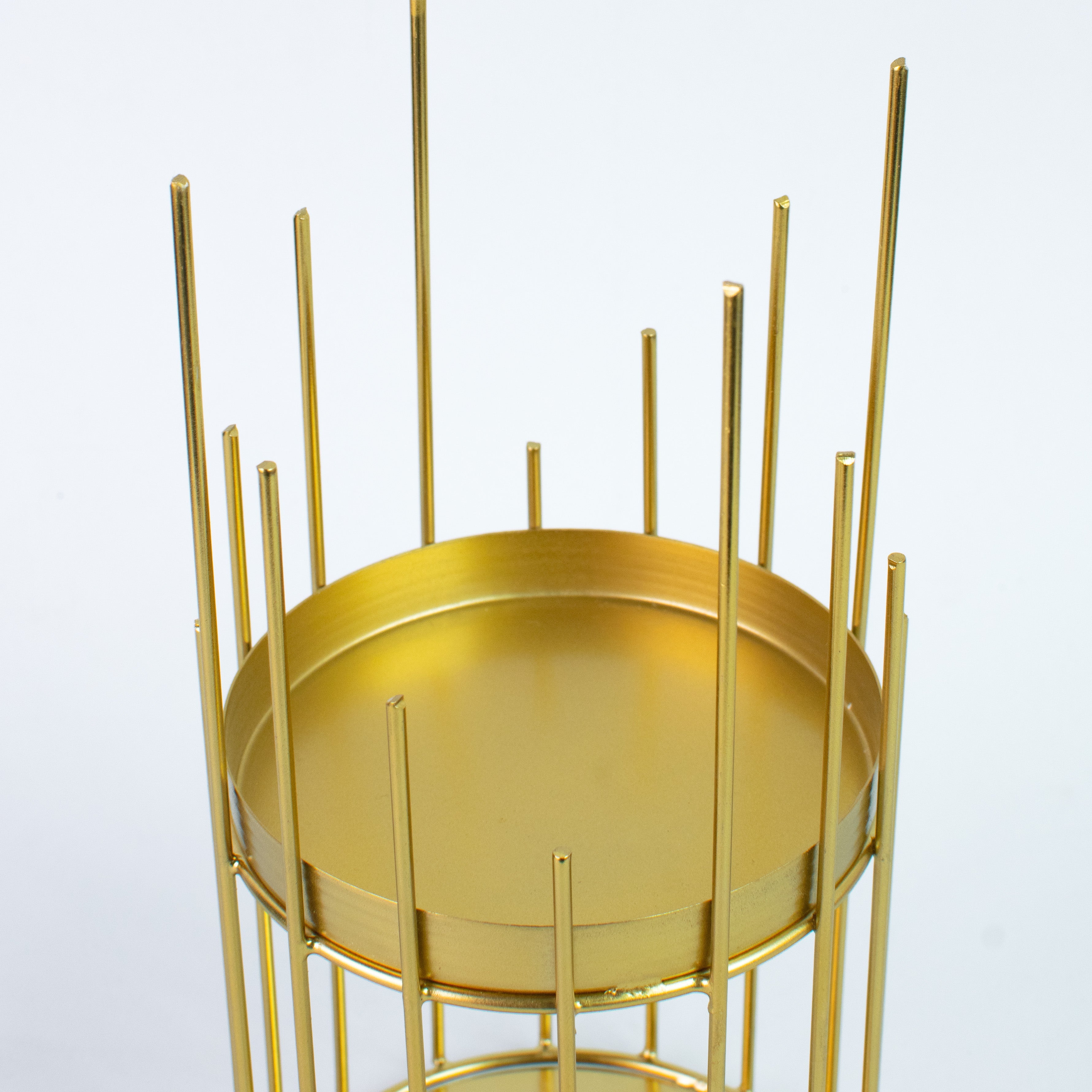 Venus Golden Metal Candle Holder Candle Holders The June Shop   