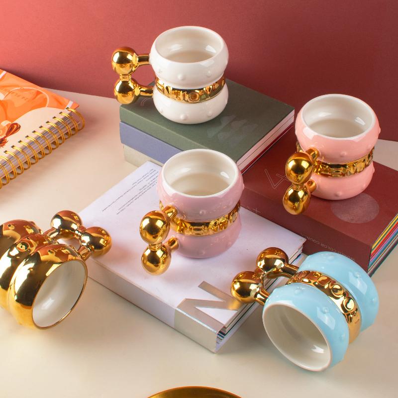 The Luxe Gold Accent Mug