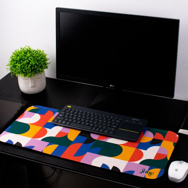 Vivid Geometric Pattern Versatile Desk Mat – The June Shop