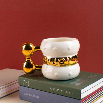 The Luxe Gold Accent Mug