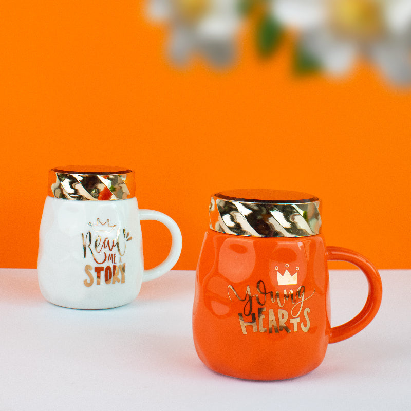 Trendy Ceramic Mug With Screw-On Lid