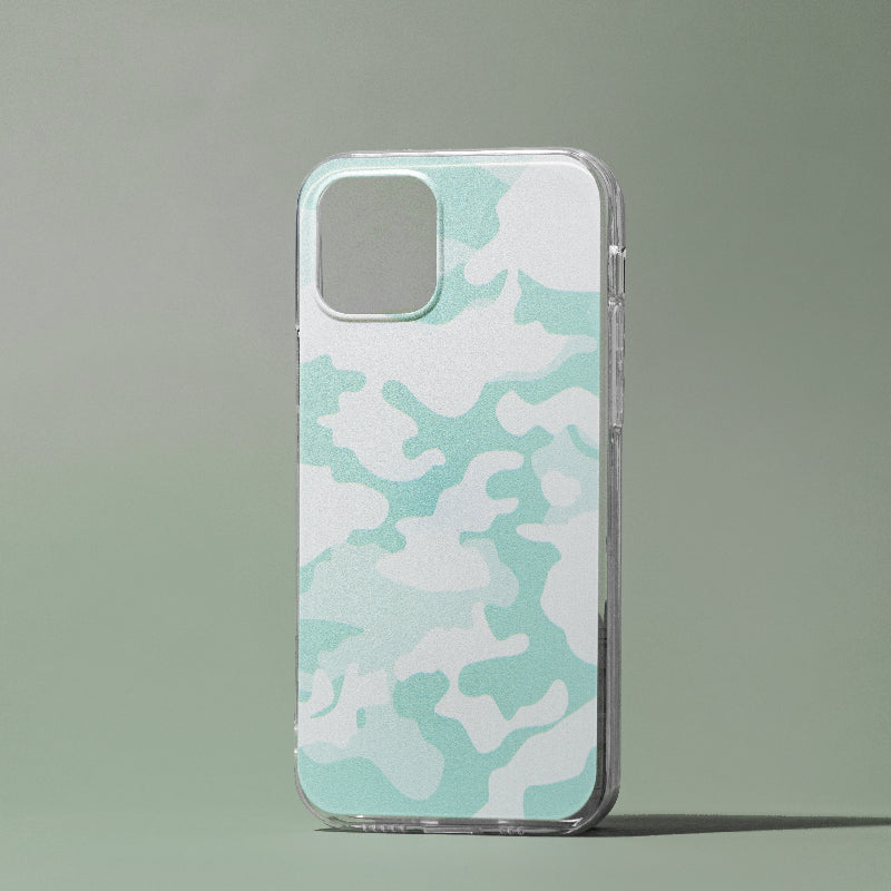 Mint Green Camo Style iPhone Cover