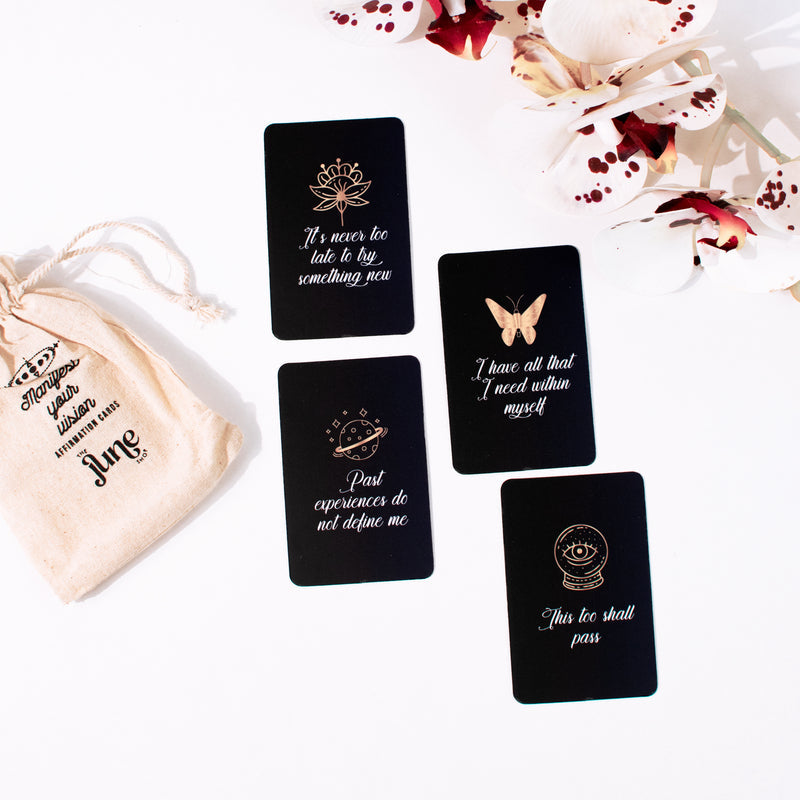 Manifest Your Vision - Affirmation Cards Postcard June Trading   