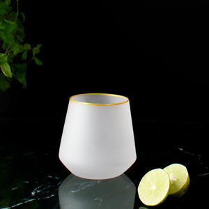 Corks & Cocktails Frosted Glass (Set of 6) Glasses June Trading   