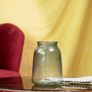 Elegant Frosted Glass Vase Vases June Trading   