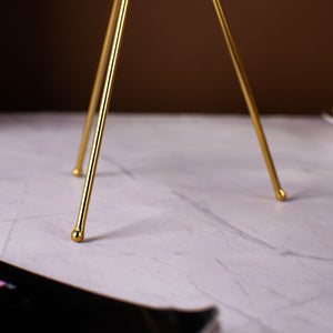 Sage Golden Tripod Candle Holder Candle Holders The June Shop   
