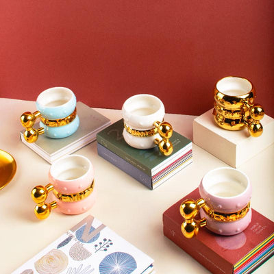 The Luxe Gold Accent Mug