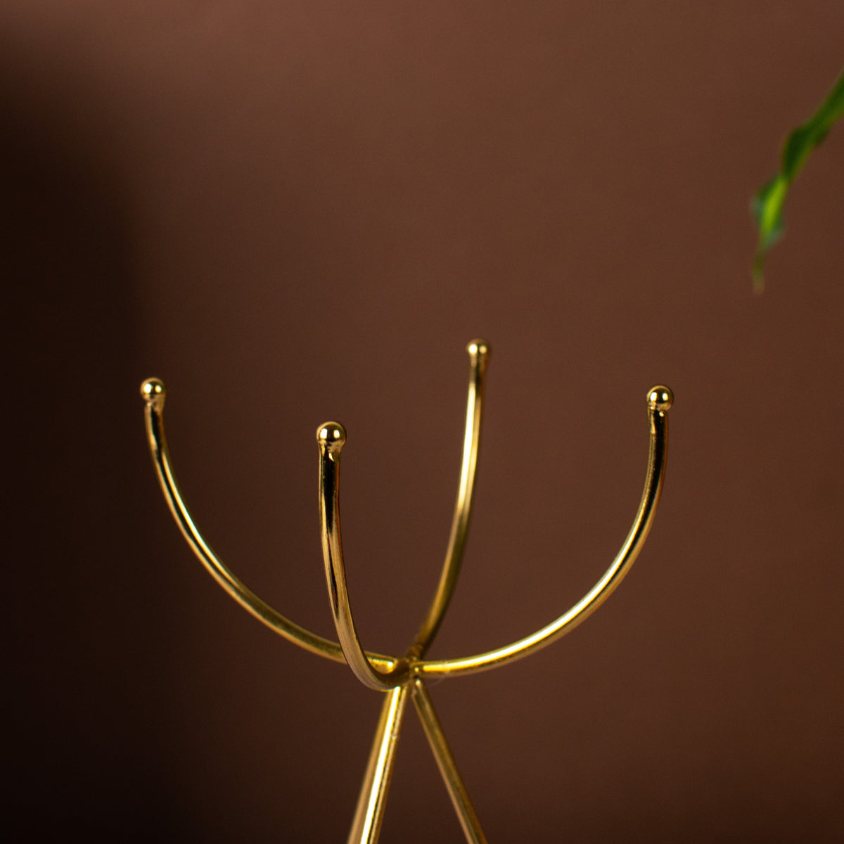 Sage Golden Tripod Candle Holder Candle Holders The June Shop   