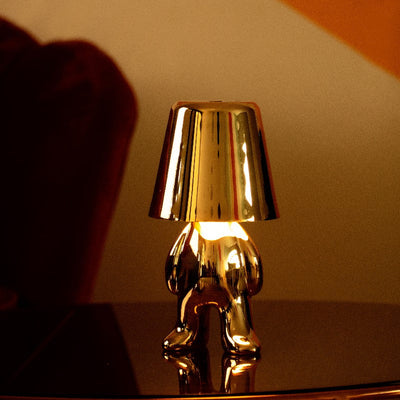 Golden Boy Touch Control Table Lamp Desk Lamps June Trading It's A Little Grumpy  